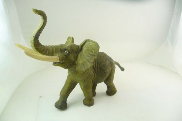 Lineol Afrikanischer Elefant, Höhe Kopf 15,5 cm, Gesamtlänge 31 cm