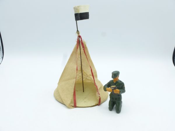 Militärzelt für Massefiguren, Durchmesser 9 cm (ohne Figur)
