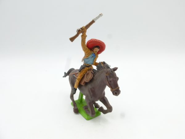 Britains Deetail Mexican riding with pistol, rifle high