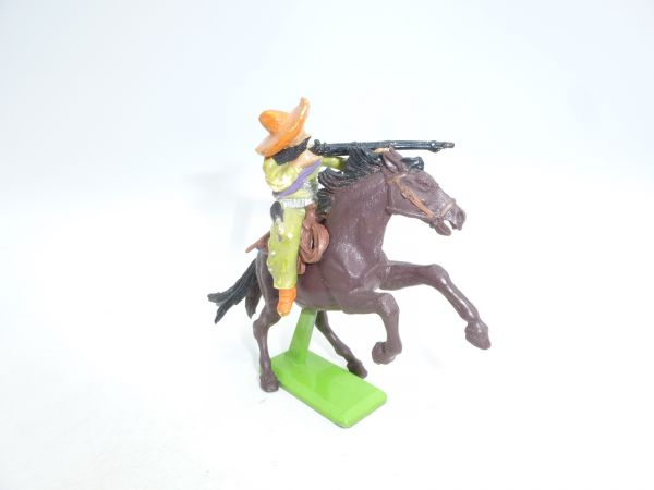 Britains Deetail Mexican riding, shooting from the side