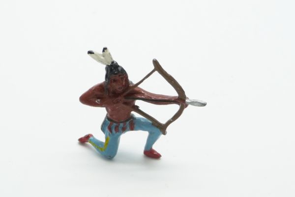 Merten Indian kneeling, shooting with bow - nice painting