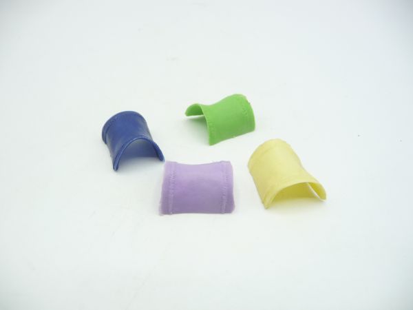 Timpo Toys 4 saddle cloths in rare colours