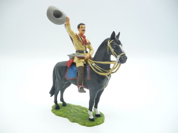 Preiser 7 cm Old Shatterhand on horseback, No. 7550 - brand new