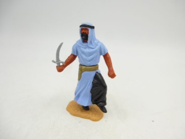 Timpo Toys Arab standing, light blue with dagger