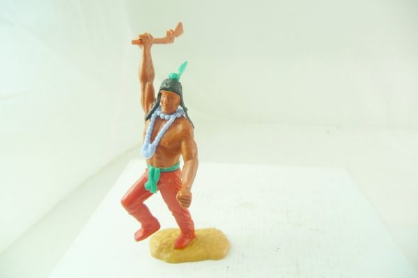 Timpo Toys Indianer 3. Version stehend, Kolben schlagend