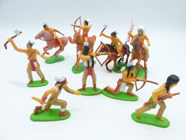 Panini Gruppe Indianer (4 Reiter, 5 Fußer)
