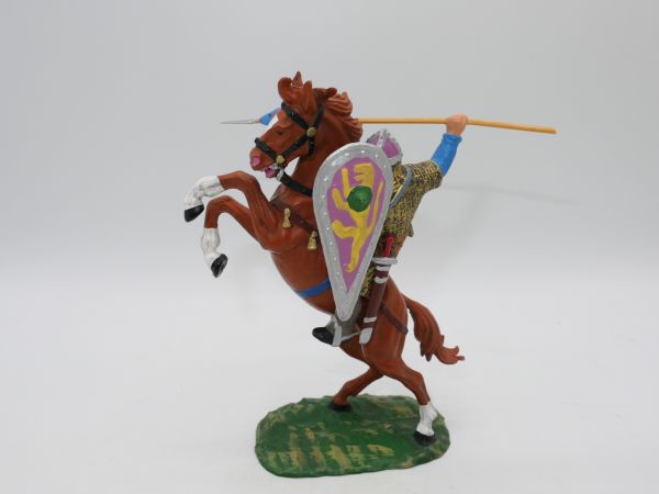 Preiser 7 cm Norman with spear thrusting on horseback, No. 8882