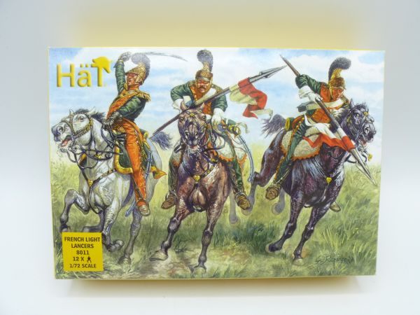 HäT 1:72 French Light Lancers, No. 8011 - orig. packaging, parts on cast