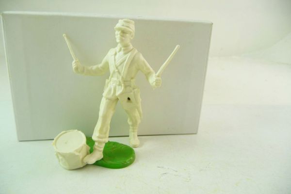 Elastolin 7 cm Blank Figure Civil war soldier, drummer marching
