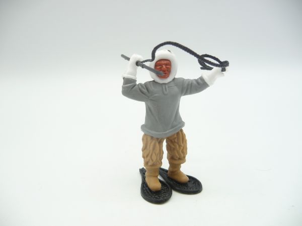 Timpo Toys Eskimo with harpoon, grey, beige legs