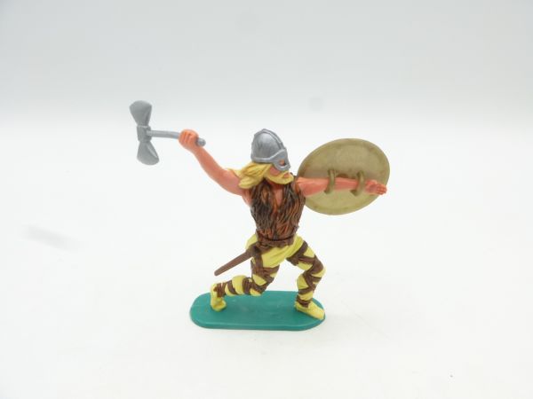 Timpo Toys Viking with helmet visor, with double battle axe