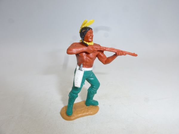 Timpo Toys Indianer 3. Version (großer Kopf) stehend schießend