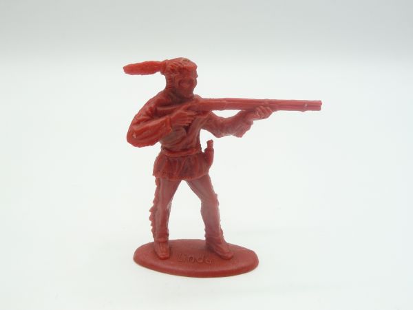Linde Indian standing firing, dark-red