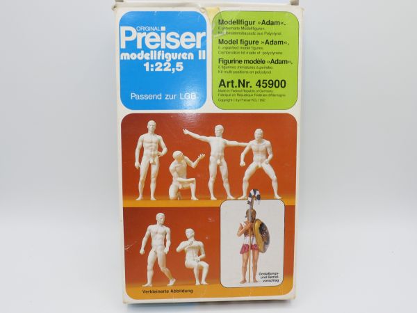 Preiser 1:22,5 Model figure "Adam", No. 45900 - orig. packaging, not complete