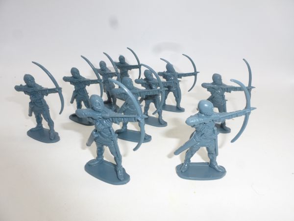 Airfix 1:32 10 archers from box Medieval Foot Soldiers