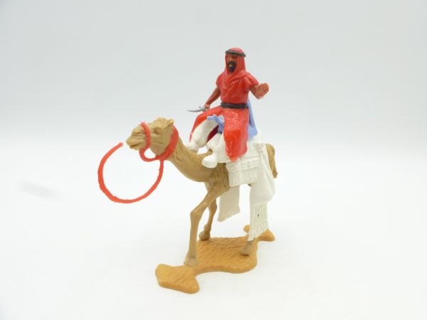 Timpo Toys Camel rider (red, rare white inner pants)