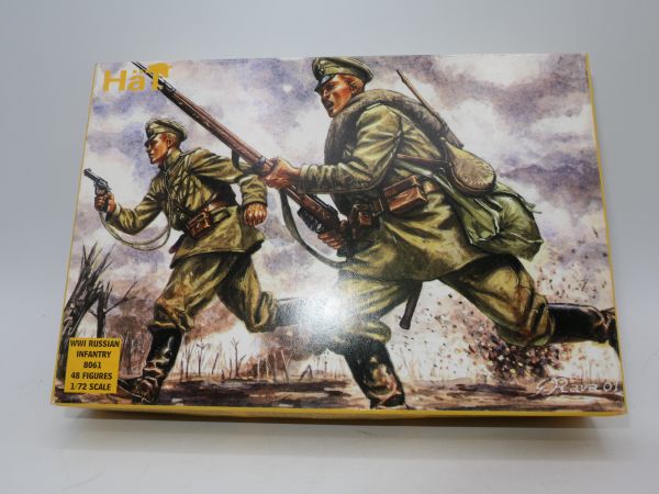HäT 1:72 WW I Russian Infantry, No. 8061 - orig. packaging, on cast
