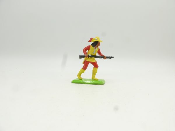 Britains Deetail Apache with rifle in front, yellow/red - brand new