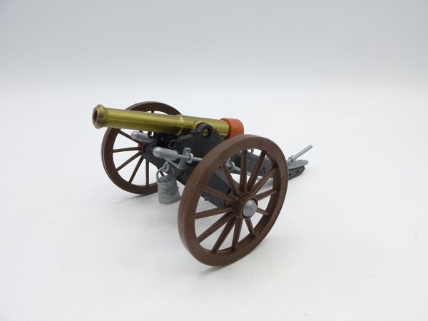 Timpo Toys Civil war cannon, wheels dark brown