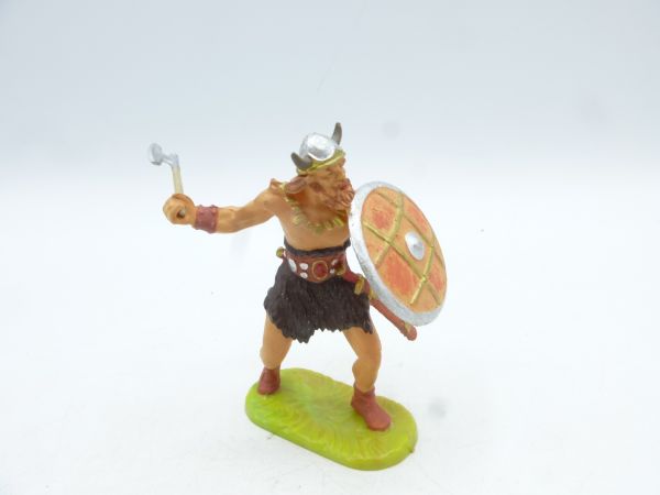 Elastolin 7 cm Viking defending with axe, No. 8506, painting 2