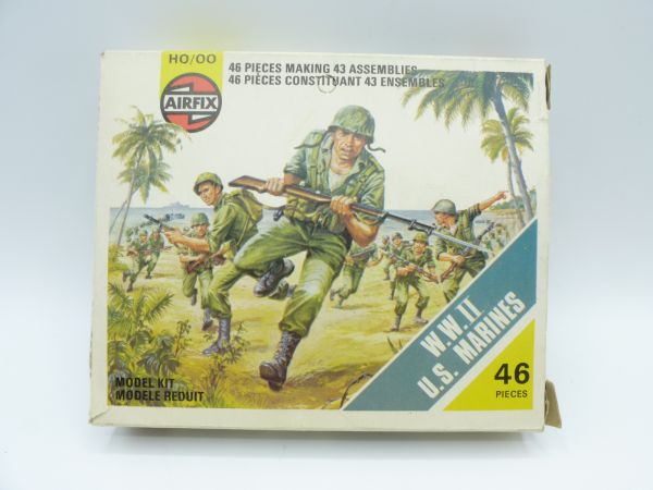 Airfix 1:72 WW II US Marines, No. 01716-1 - orig. packaging, parts on cast