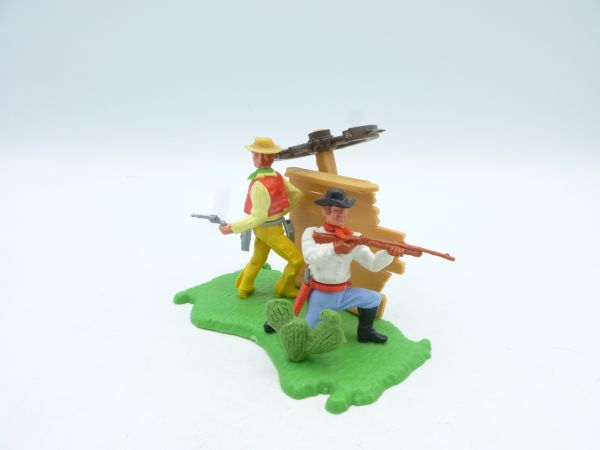 Timpo Toys Wagon robbery diorama - brand new, top condition, rare
