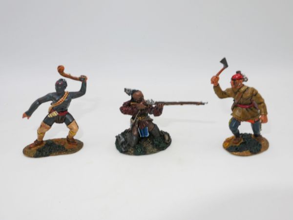 Conté French & Indian War: Woodland Indian fighting (3 figure set), ROG 021