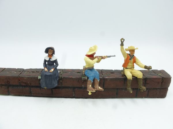 Britains Crew + coachman for overland stagecoach, 3 pieces