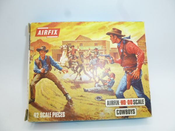 Airfix 1:72 Cowboys, No. S7 - orig. packaging, on cast, box very good condition