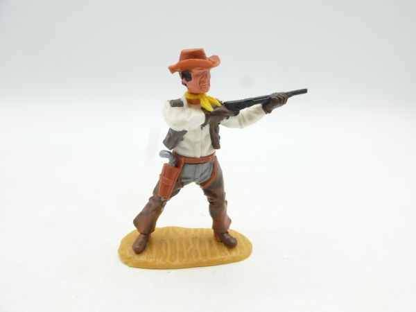 Timpo Toys Cowboy 4. Version stehend schießend mit Chaps