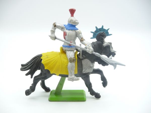 Britains Deetail Knight 2nd version riding with lance on the side