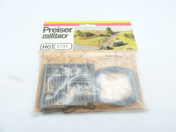 Preiser H0 Fence set with "barbed wire", No. 2737 - orig. packaging