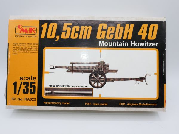 CMK Resin Armor 1:35 10,5 cm Mountain Howitzer, RA 025 - OPV
