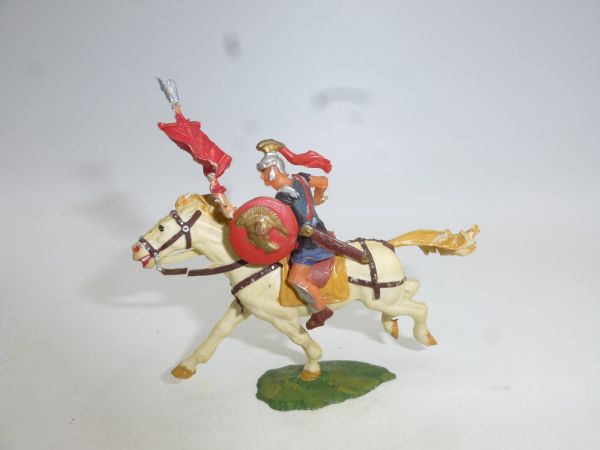 Elastolin 4 cm Vexillarius on horseback, No. 8453