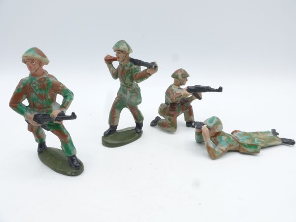 4 NVA Soldaten im Tarnanzug - inkl. seltene Positionen