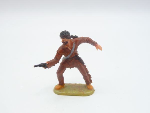 Elastolin 4 cm Trapper with pistol, No. 6969 - early figure, nice painting