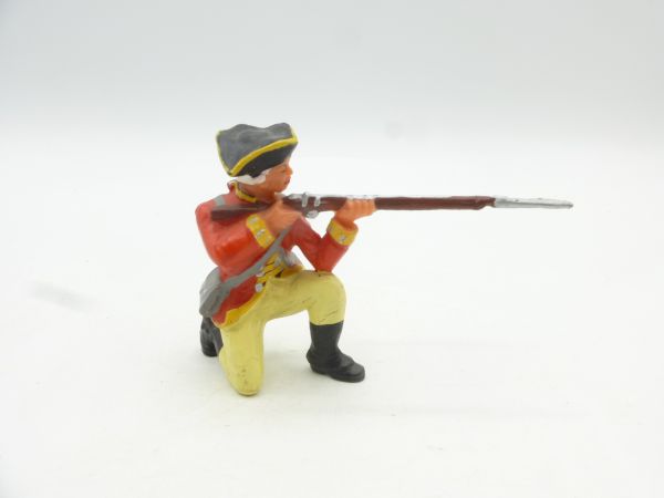 Elastolin 7 cm Britische Grenadiere: Soldat kniend schießend, Nr. 9144