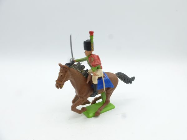 Britains Deetail Waterloo: Soldat zu Pferd, grün/rote Uniform