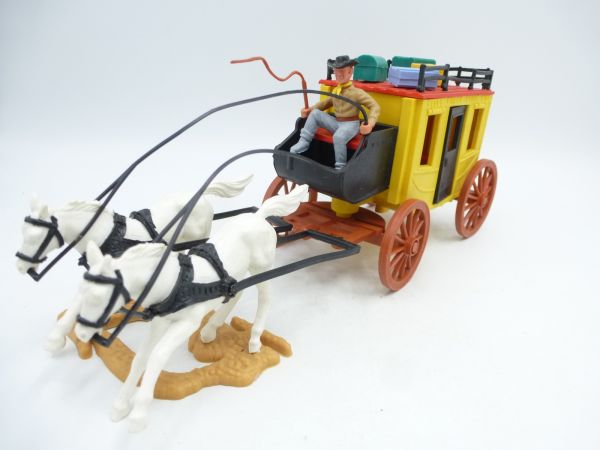 Timpo Toys Postkutsche mit Kutscher 3. Version