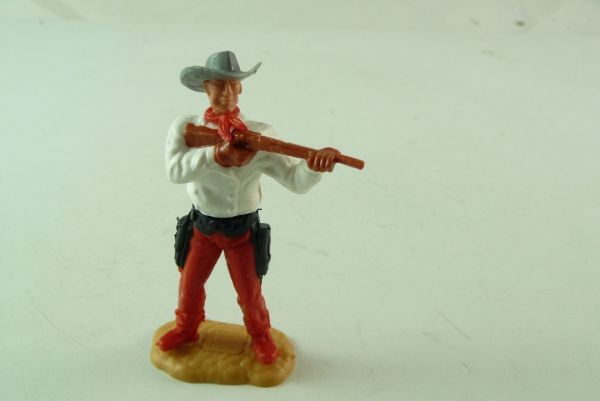 Timpo Toys Cowboy stehend mit kurzem Gewehr - seltenes Unterteil