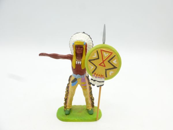 Preiser 7 cm Chief standing with shield, No. 6802 - brand new
