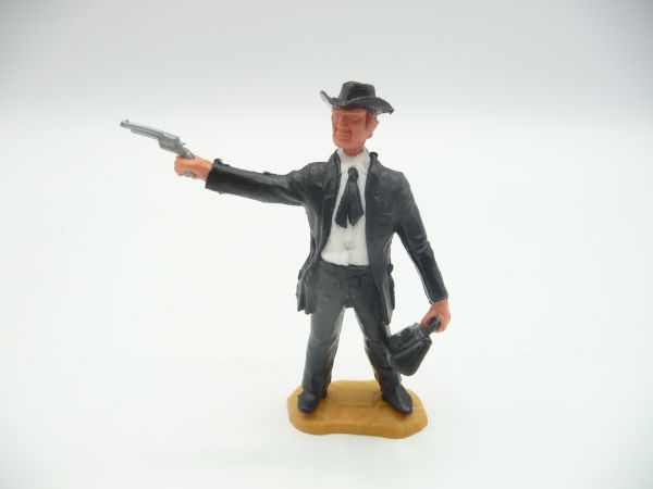 Timpo Toys Dr. Tripp mit großem Kopf, mit Pistole + Geldtasche