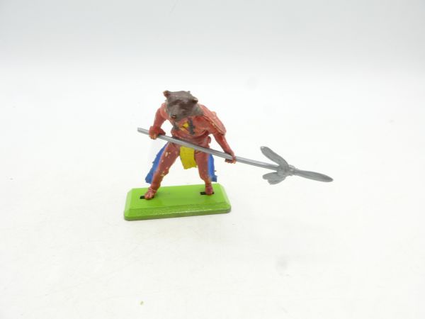 Britains Deetail Indian standing, spear in front of body