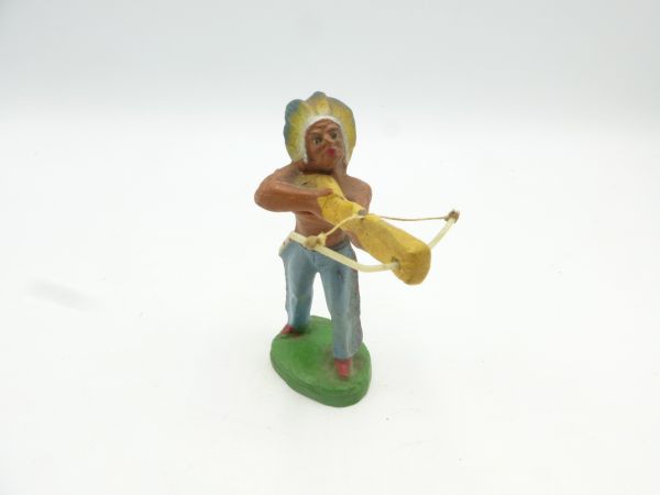 Hopf Indian standing with crossbow - great figure, without defects