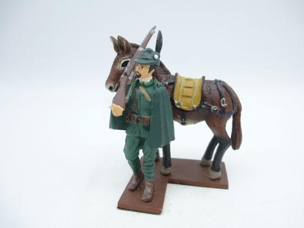 Alpinist with donkey 1916 - great diorama