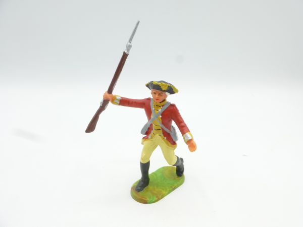 Elastolin 7 cm Britische Grenadiere; Soldat mit Gewehr vorstürmend, Nr. 9143