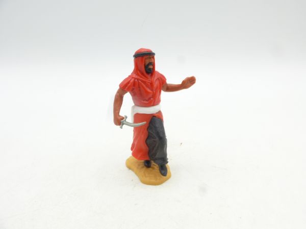 Timpo Toys Arab on foot with scimitar, red