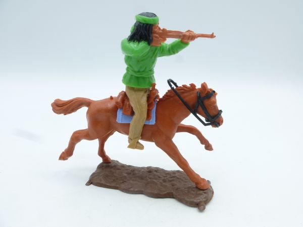 Timpo Toys Apache riding, firing, neon green - brand new