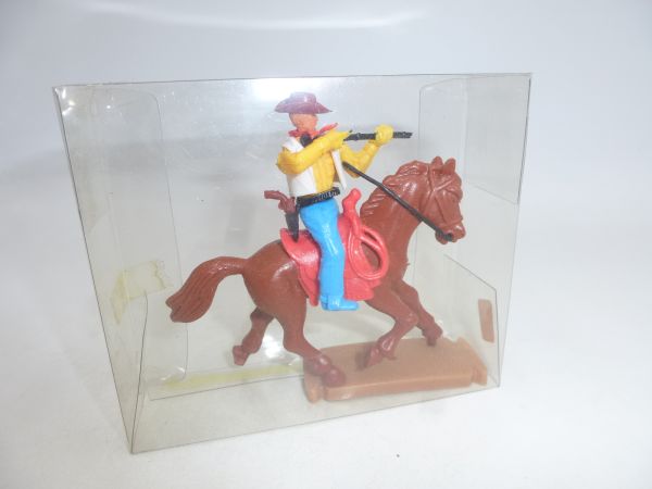 Plasty Cowboy on horseback with loose rifle - orig. packaging