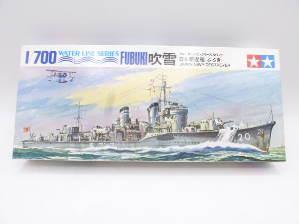 TAMIYA 1:700 FUBUKI, Japan Navy Destroyer, No. 29 - orig. packaging
